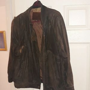 Mens leather coat